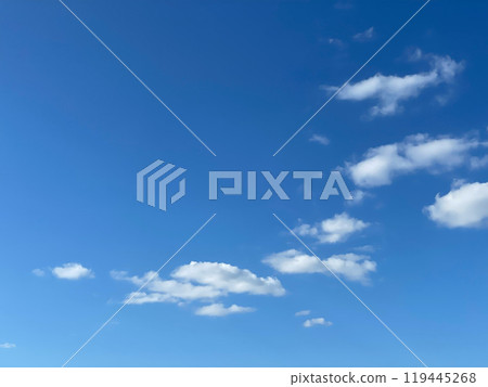 Blue sky and clouds background 119445268