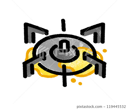 Dirty stove 119445532