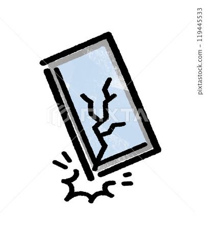 Broken smartphone 119445533