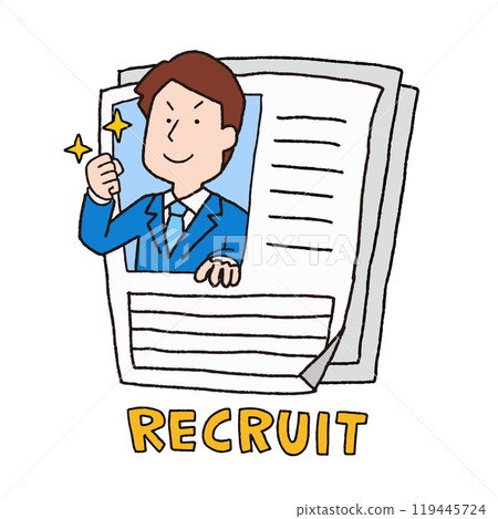 僱用優秀人力資源的形象說明 僱用優秀人力資源的形象說明 119445724