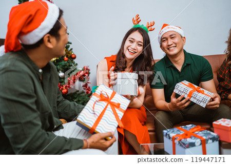 Enjoy a Cheerful Holiday Celebration Filled with Friends, Fun, and Festive Gifts Enjoy a Cheerful Holiday Celebration Filled with Friends, Fun, and Festive Gifts 119447171