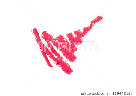 Lip liner stroke on white background Lip liner stroke on white background 119448125