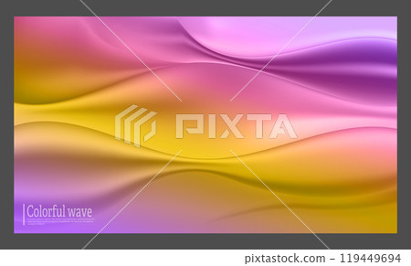 Gradient wave. The design template of the title page of a book, brochure or booklet. The layout of an advertising banner, web design or social network Gradient wave. The design template of the title page of a book, brochure or booklet. The layout of an advertising banner, web design or social network 119449694