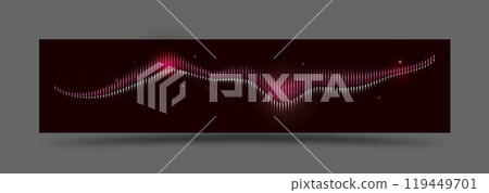 Color wave, sound spectrum. Template for website design, web design, social networks, creative interior and creative ideas 119449701