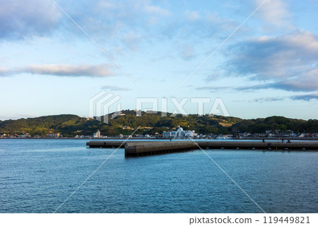 Very beautiful scenery of Maejima in Setouchi city, Okayama prefecture, Japan 119449821