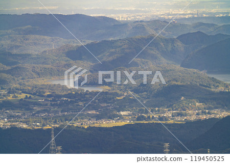 秋天的烏帽滑雪場 從石子展望台眺望的風景 宮城縣藏王町 119450525