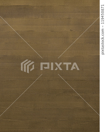 A vertical background image of a dark brown plastered wall with a comb-brushed finish 119450871