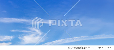 Blue sky background with tiny clouds. Cloudscape - Blue sky and white clouds. Clouds with blue sky 119450936