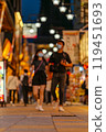 心齋橋筋商店街大阪市大阪府關西近畿地區城市摩天大樓夏季旅遊市中心浪速遊客 119451693