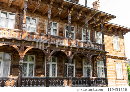 Old wooden house. Old wooden house. 119451836