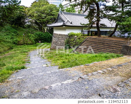 仍保留江戶時代的石階【清水門/岡坂】 仍保留江戶時代的石階【清水門/岡坂】 119452113