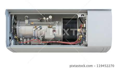 Cutaway view of an air conditioner 119452270