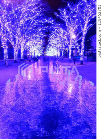 [Tokyo] Shibuya Blue Cave Illumination (Yoyogi Park Zelkova Tree Line) 119452703