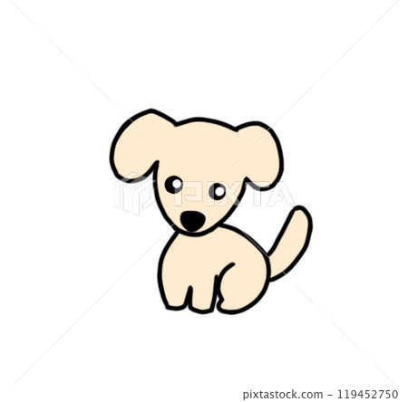 坐著的狗 狗 寵物 動物 119452750