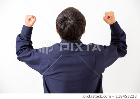 Middle-aged male businessman in work clothes 119453228