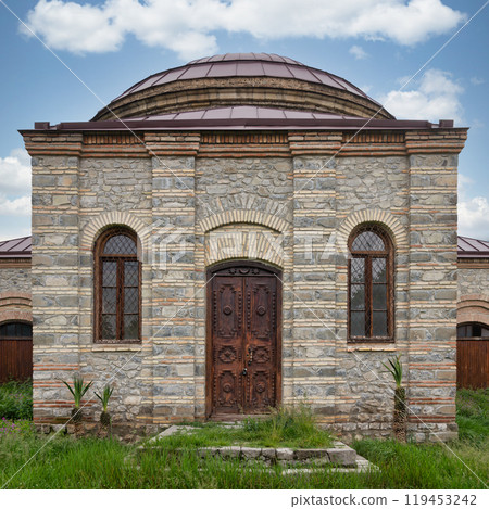 Three Saints Church, or the Round Temple, in Shaki, Azerbaijan Three Saints Church, or the Round Temple, in Shaki, Azerbaijan 119453242