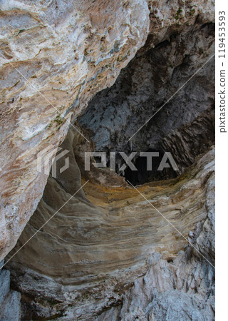 卡布里島美麗的城市景觀與義大利的藍洞 119453593