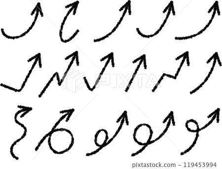 蠟筆風格手繪箭頭插圖 1 of 4 蠟筆風格手繪箭頭插圖 1 of 4 119453994