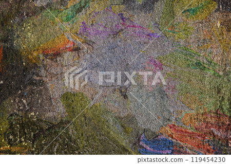Dirty color paint on a metal surface. Banner of the grunge color paint. Dirty color paint on a metal surface. Banner of the grunge color paint. 119454230