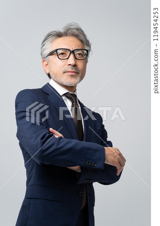 Businessman gray hair Businessman gray hair 119454253