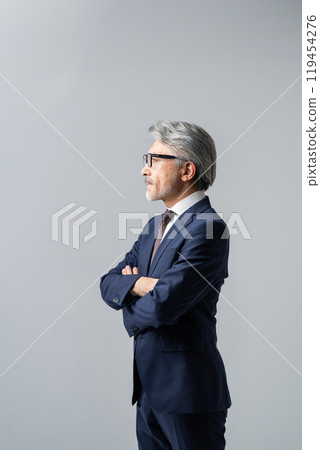 商人灰色的頭髮 119454276