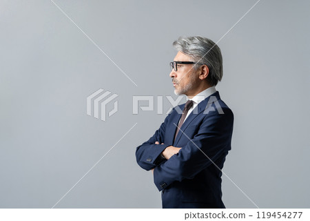 商人灰色的頭髮 119454277