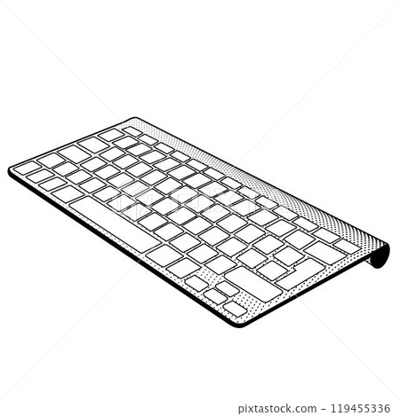 keyboard isolated on white 119455336