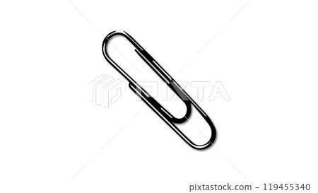 Paperclip icon isolated on white background, office paperclip, school supplies, stationery element for fastening documents, page clamp, office concept, paper holder for fastening Paperclip icon isolated on white background, office paperclip, school supplies, stationery element for fastening documents, page clamp, office concept, paper holder for fastening 119455340