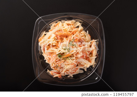 洋蔥蟹口味魚糕佐蛋黃醬 119455797
