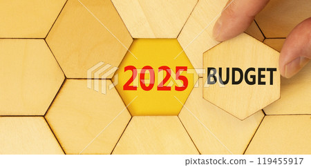 Planning 2025 budget new year symbol. Concept words 2025 Budget on beautiful wooden puzzle. Beautiful wooden background. Businessman hand. Business 2025 budget new year concept. Copy space. Planning 2025 budget new year symbol. Concept words 2025 Budget on beautiful wooden puzzle. Beautiful wooden background. Businessman hand. Business 2025 budget new year concept. Copy space. 119455917