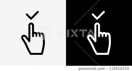 手，手標誌圖示集 119456529