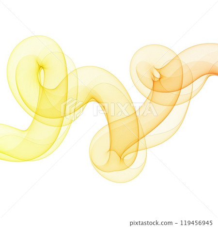 Yellow wave. Abstract vector graphics. 119456945