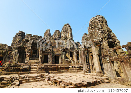 Cambodian Bayon Temple Cambodian Bayon Temple 119457097