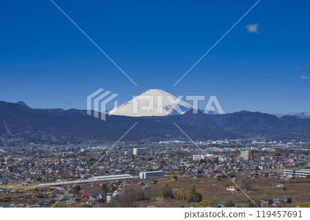 [Odawara City] Mt. Fuji seen from Tajima Pass 119457691