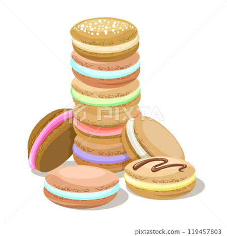 Macaron tower emblem 119457803