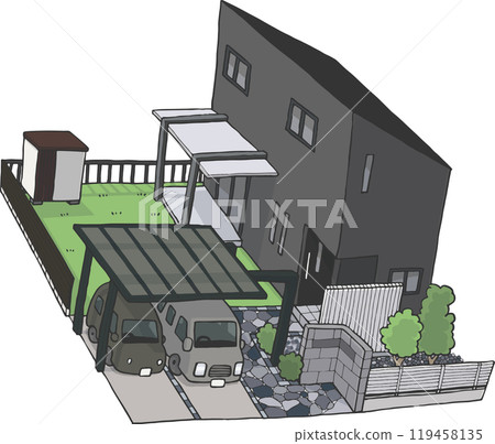 房子和外部 119458135