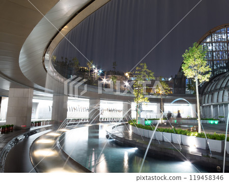 Twilight view of the Daan Park subway station Twilight view of the Daan Park subway station 119458346