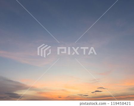 Tropical sunset sky background 119458421