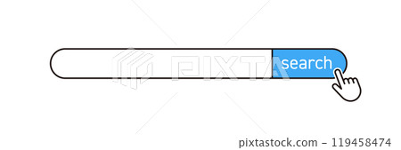 Internet search window/search engine icon illustration Internet search window/search engine icon illustration 119458474