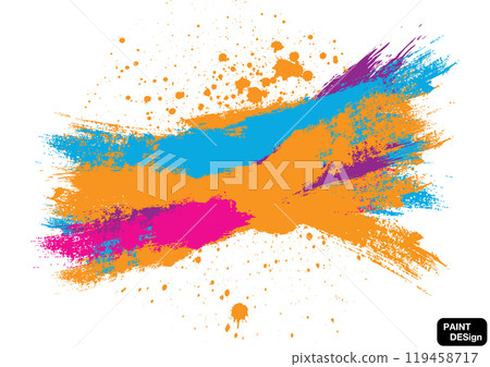 Abstract vector paint color splash background isolated textured background. illustration vector design background 119458717