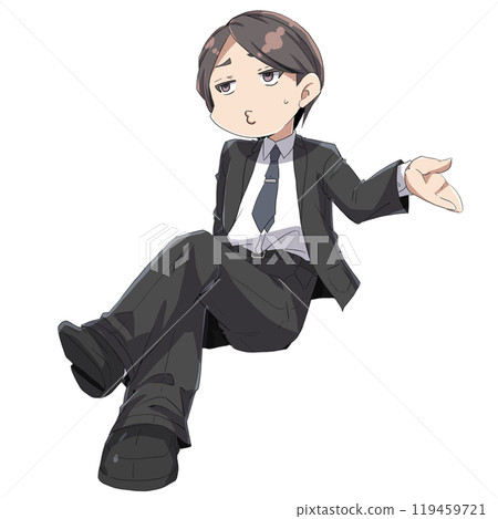 穿黑西裝的男人 119459721