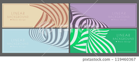 A pattern of wavy lines. Luxurious abstract background. Interior design, wallpaper, textures, textiles. The option of packaging, banners and creative design ideas A pattern of wavy lines. Luxurious abstract background. Interior design, wallpaper, textures, textiles. The option of packaging, banners and creative design ideas 119460367