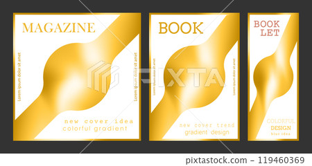 The cover is with a gradient. Colorful blur, the idea of a banner, brochure, catalog or booklet. A template for creative design 119460369