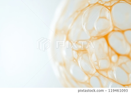 Close-Up of Yellow Bubble with Collagen Texture Close-Up of Yellow Bubble with Collagen Texture 119461093