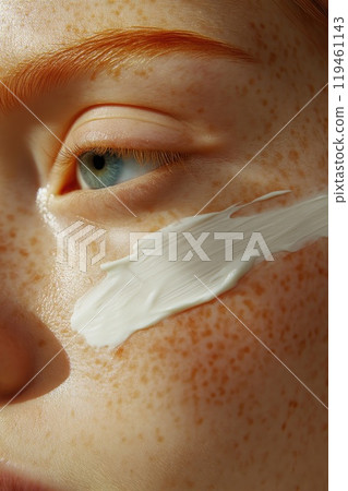Detail of Cream Application Detail of Cream Application 119461143