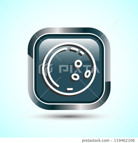 Coconut fruit icon design illustration, Organic fruit icon sign for apps and websites, Button Design 119462106