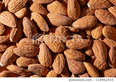 Scattered Almonds. Background from Almond Nuts 119462434