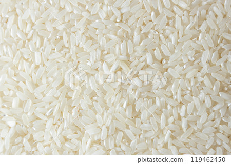 Dry Uncooked White Rice Background Dry Uncooked White Rice Background 119462450