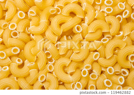 Uncooked Chifferi Rigati Pasta Background 119462882