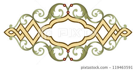 Vintage traditional realistic black and color frames set on white background isolated vector illustration Vintage traditional realistic black and color frames set on white background isolated vector illustration 119463591